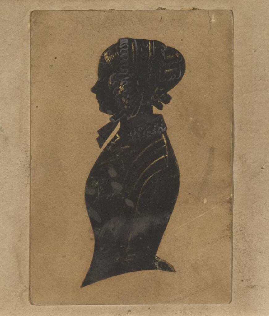 Gemalte Silhouette